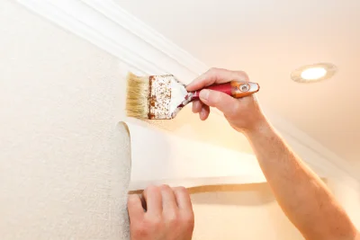 Pose de papier peint à Jouy-le-Potier — revêtements muraux et toiles de verre